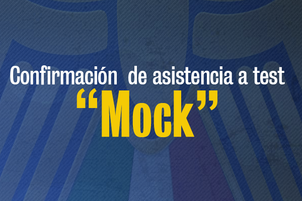 Confirmación  de asistencia a test “Mock” PET (descargas)