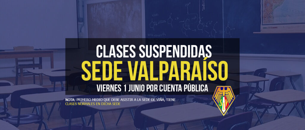 Clases suspendidas Sede Valparaíso