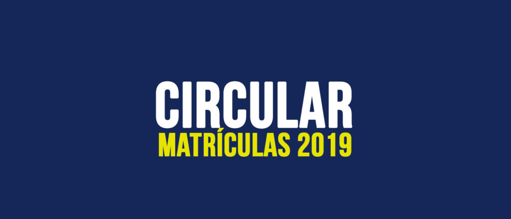 Circular Matrícula 2019