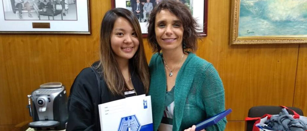 Fuyuka Miyachi, estudiante Japonesa, de intercambio en Chile, se despidió de la Scuola