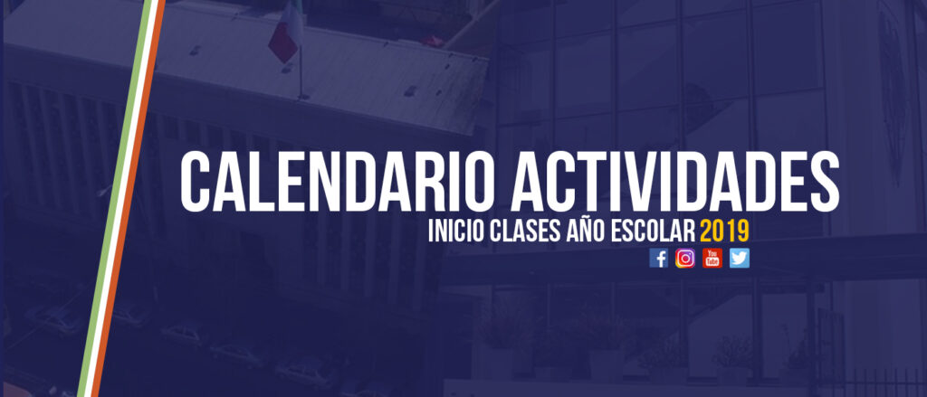 Calendario 2019 e Inicio de Clases
