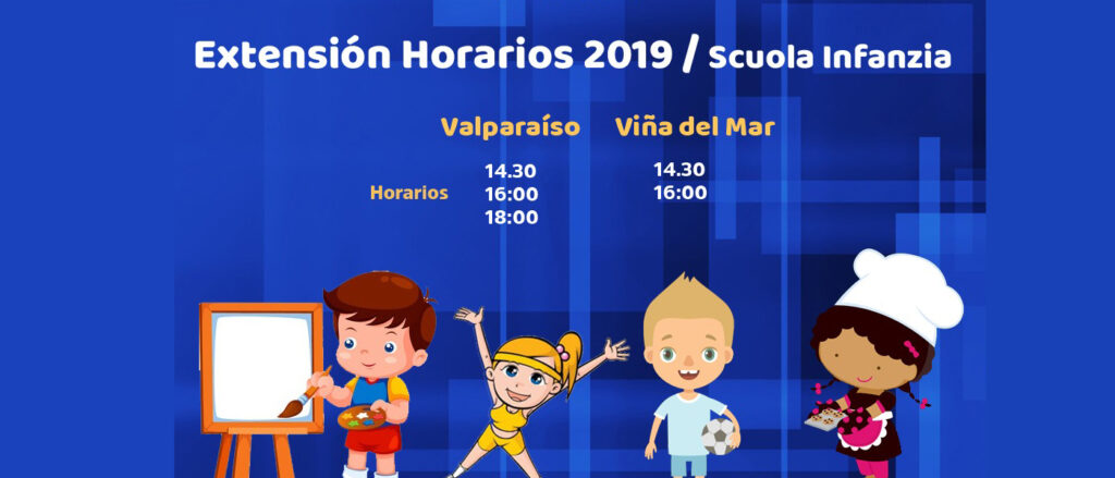 Extensión horaria Viña del Mar y Valparaíso año 2019.