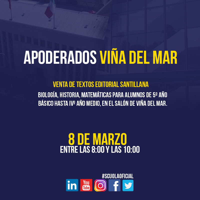 Comunicación Venta de Textos Santillana Viña del Mar