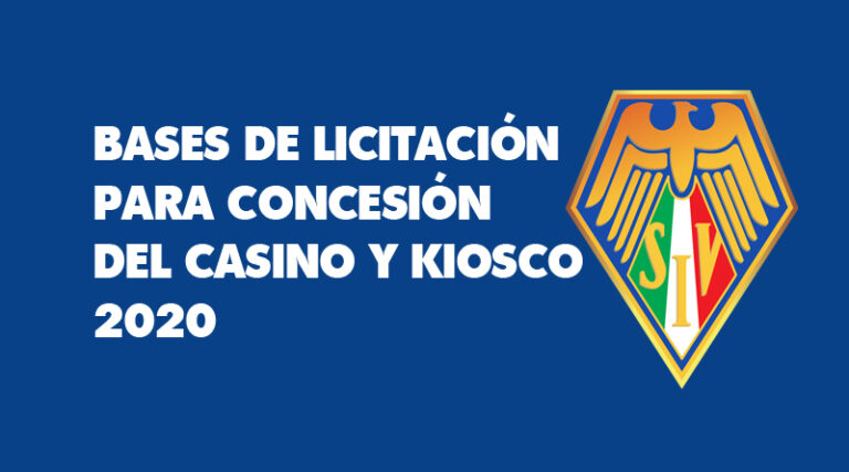 BASES DE LICITACIÓN PARA CONCESIÓN DEL CASINO Y KIOSCO 2020.