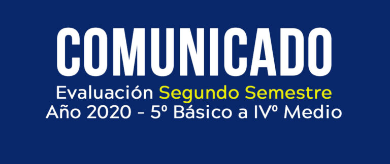 Evaluación Segundo Semestre 2020, 5º a IVº Medio