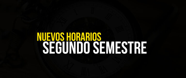 Nuevos Horarios Segundo Semestre 202