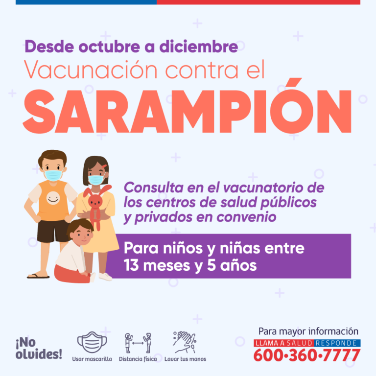 Campaña de Vacunación de Refuerzo contra el Sarampión sede Valparaíso