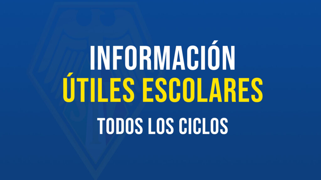 Listas de Útiles para todos los ciclos, EFI e Inglés para el año 2021
