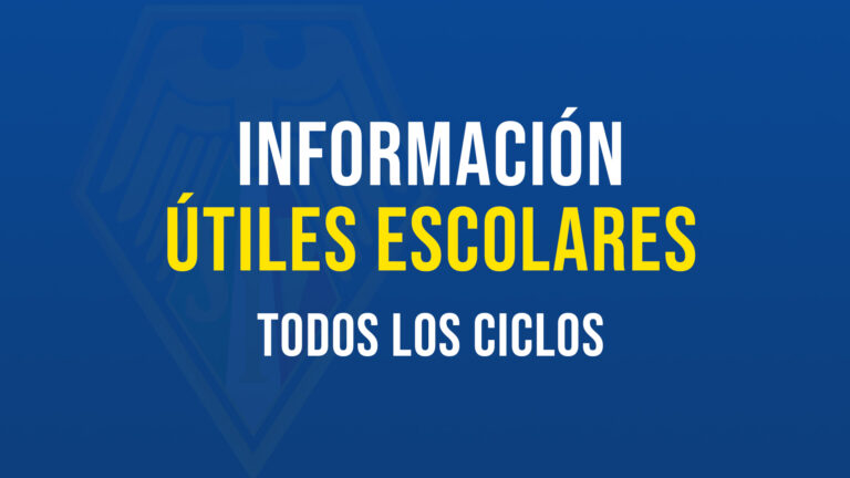 Listas de Útiles para todos los ciclos, EFI e Inglés para el año 2021
