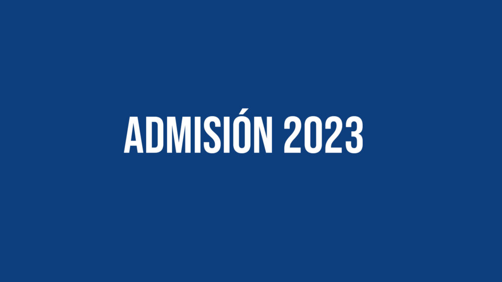 Admisión 2023