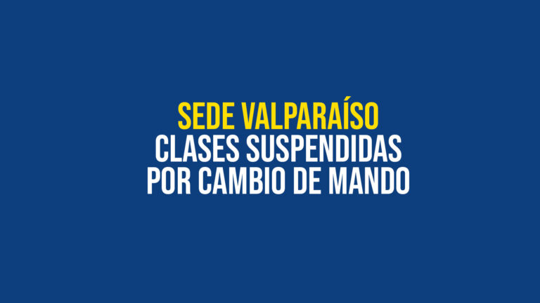 Suspensión Calses Presenciales por Cambio de Mando