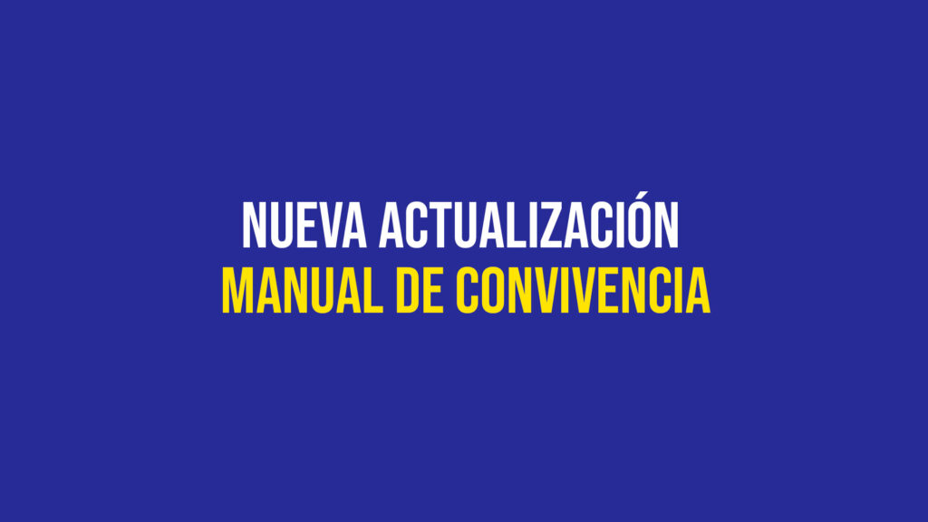 Actualización Manual de Convivencia