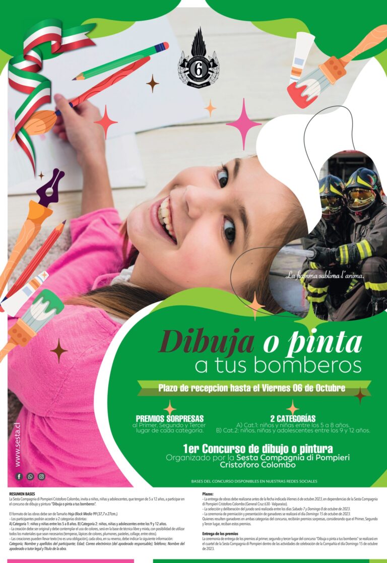 Concurso «Dibuja o Pinta a tus Bomberos»