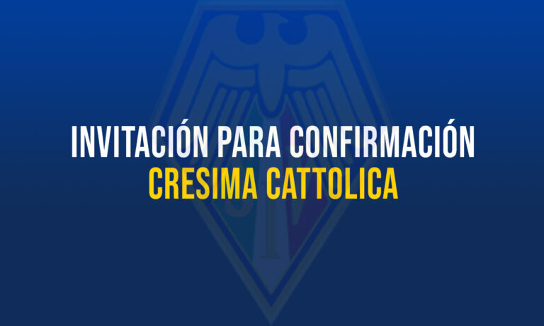 Invitacion a Confirmación – Cresima Cattolica