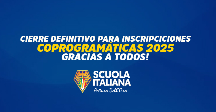Cierre inscripciones coprogramáticas 2025