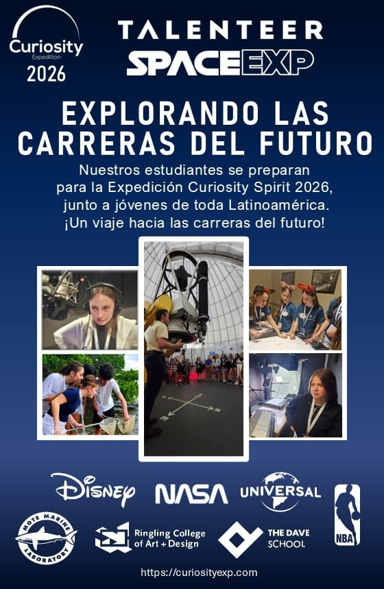 Estudiantes de la Scuola participarán en la Expedición Curiosity 2026