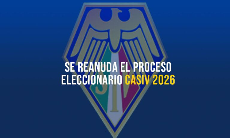 Se reanuda el proceso eleccionario CASIV 2026